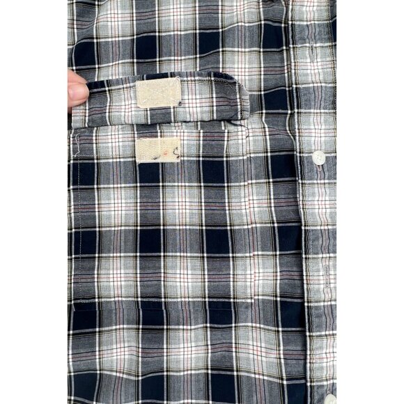 Ralph Lauren Chaps Mens XL Shirt Short Sleeve Button-Down Multicolor Plaid - Picture 9 of 12